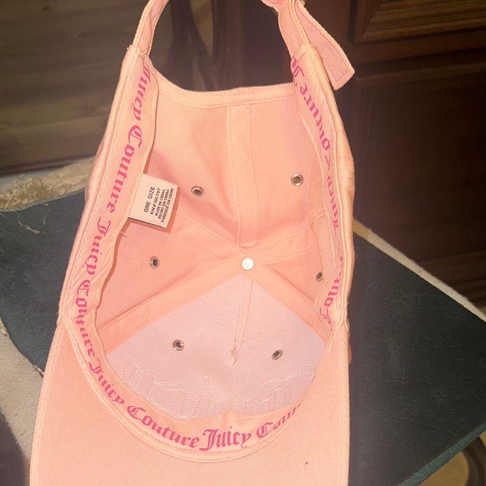Juicy Couture Pink Rhinestone Embellished Hat - Picture 3 of 9